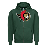 Sports Green the senators Zipper Hoodie - linhVisuals
