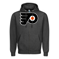 Charcoal Heather the philadelphia Zipper Hoodie - linhVisuals