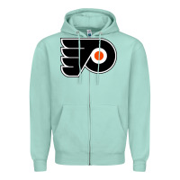 Seafoam the philadelphia Zipper Hoodie - linhVisuals