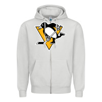 Dove Grey the  penguins Zipper Hoodie - linhVisuals