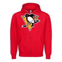 Red the  penguins Zipper Hoodie - linhVisuals