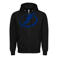Black the lightning Zipper Hoodie - linhVisuals