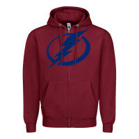 Burgundy the lightning Zipper Hoodie - linhVisuals