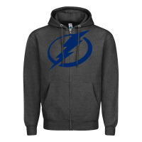 Charcoal Heather the lightning Zipper Hoodie - linhVisuals
