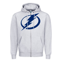 Heather Grey the lightning Zipper Hoodie - linhVisuals