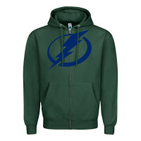 Sports Green the lightning Zipper Hoodie - linhVisuals
