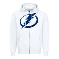 White the lightning Zipper Hoodie - linhVisuals