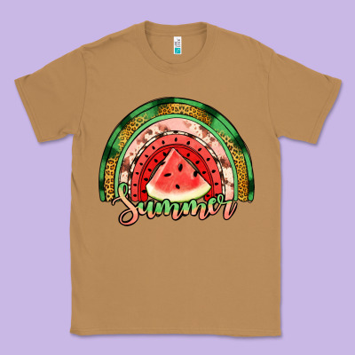 Watermelon Summer Rainbow Classic Tee Designed By Jasminsmagicworld