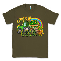 Army Green Loads of luck tractor Classic Tee - CowGirlArtShop
