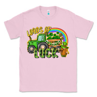 Bubblegum Pink Loads of luck tractor Classic Tee - CowGirlArtShop
