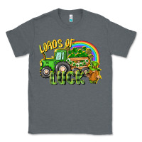 Charcoal Heather Loads of luck tractor Classic Tee - CowGirlArtShop