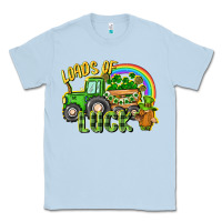Dusty Blue Loads of luck tractor Classic Tee - CowGirlArtShop