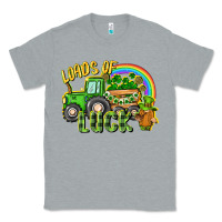 Heather Grey Loads of luck tractor Classic Tee - CowGirlArtShop
