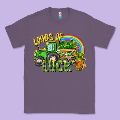 Loads Of Luck Tractor Classic Tee Designed By Cowgirlartshop