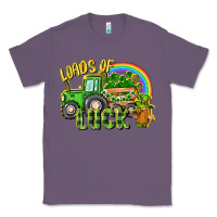 Lavender Loads of luck tractor Classic Tee - CowGirlArtShop