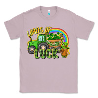 Lilac Loads of luck tractor Classic Tee - CowGirlArtShop