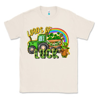 Natural Loads of luck tractor Classic Tee - CowGirlArtShop