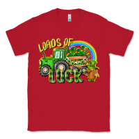 Red Loads of luck tractor Classic Tee - CowGirlArtShop