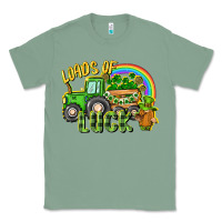 Sage Loads of luck tractor Classic Tee - CowGirlArtShop