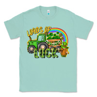 Seafoam Loads of luck tractor Classic Tee - CowGirlArtShop
