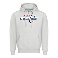 Dove Grey the  capitals Zipper Hoodie - linhVisuals