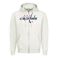 Oatmeal Heather the  capitals Zipper Hoodie - linhVisuals
