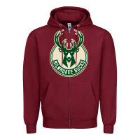 Burgundy milwauke Zipper Hoodie - linhVisuals