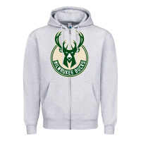 Heather Grey milwauke Zipper Hoodie - linhVisuals