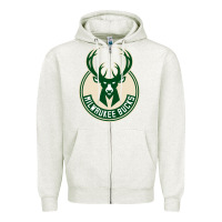 Oatmeal Heather milwauke Zipper Hoodie - linhVisuals