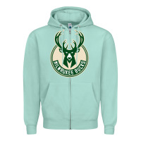 Seafoam milwauke Zipper Hoodie - linhVisuals