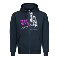 Navy the nerve agents Zipper Hoodie - linhVisuals