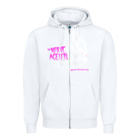 White the nerve agents Zipper Hoodie - linhVisuals