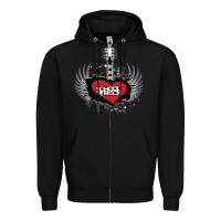 Black the school of rock new vector Zipper Hoodie - linhVisuals