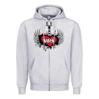 Heather Grey the school of rock new vector Zipper Hoodie - linhVisuals