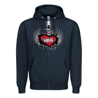 Navy the school of rock new vector Zipper Hoodie - linhVisuals