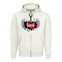Oatmeal Heather the school of rock new vector Zipper Hoodie - linhVisuals