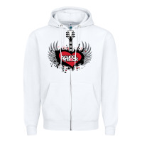 White the school of rock new vector Zipper Hoodie - linhVisuals