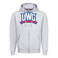 Heather Grey uwg wolves Zipper Hoodie - linhVisuals