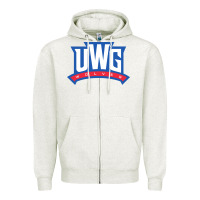 Oatmeal Heather uwg wolves Zipper Hoodie - linhVisuals