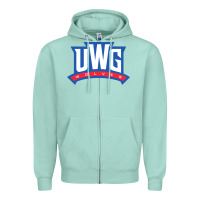 Seafoam uwg wolves Zipper Hoodie - linhVisuals