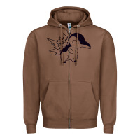 Chestnut cyndaquil Zipper Hoodie - linhVisuals