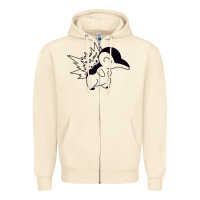 Sandshell cyndaquil Zipper Hoodie - linhVisuals