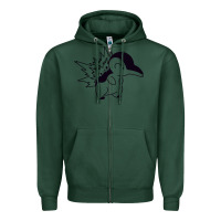 Sports Green cyndaquil Zipper Hoodie - linhVisuals