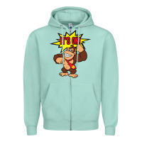 Seafoam donkey kong Zipper Hoodie - linhVisuals