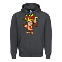 Smoke donkey kong Zipper Hoodie - linhVisuals