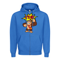 True Royal donkey kong Zipper Hoodie - linhVisuals