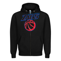 Black gonzaga basketball Zipper Hoodie - linhVisuals