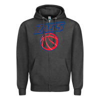 Charcoal Heather gonzaga basketball Zipper Hoodie - linhVisuals