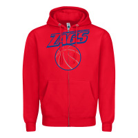 Red gonzaga basketball Zipper Hoodie - linhVisuals