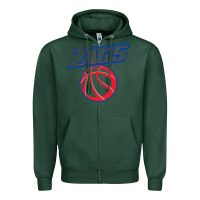 Sports Green gonzaga basketball Zipper Hoodie - linhVisuals